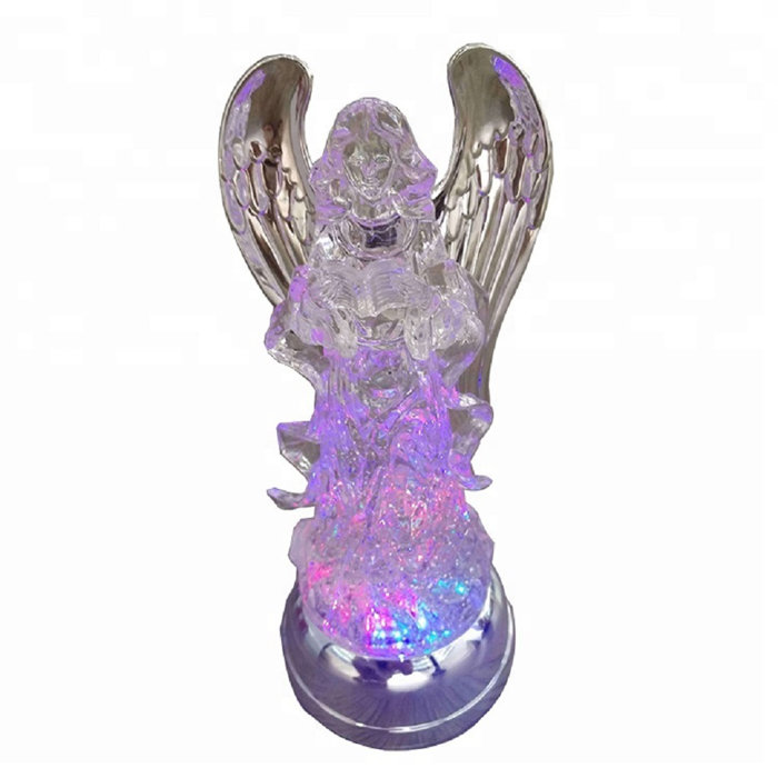 The Holiday Aisle® Acrylic Angel LED Lighted Sparkling Decorative